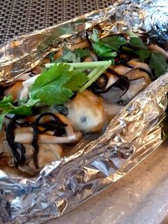 簡単☆メチャうま☆牡蠣の塩昆布ホイル焼き-レシピのメイン写真