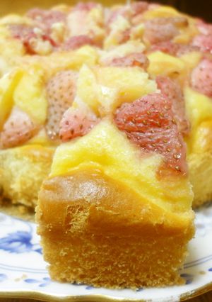 簡単！ＨＭでイチゴケーキ☆-レシピのメイン写真