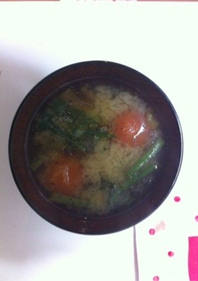 トマトとほうれん草の洋風☆お味噌汁-レシピのメイン写真
