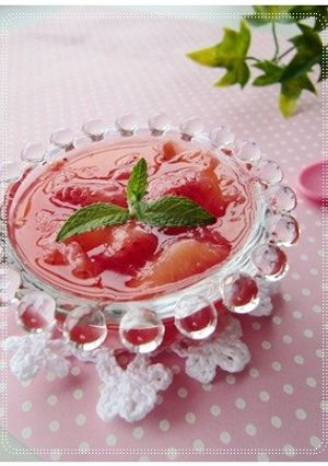 ゴロゴロいちごゼリー♪-レシピのメイン写真