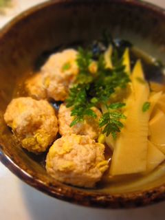 鶏だんごいり、若竹煮-レシピのメイン写真