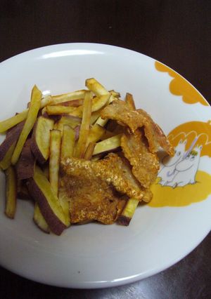 鶏皮でおさつスティック-レシピのメイン写真