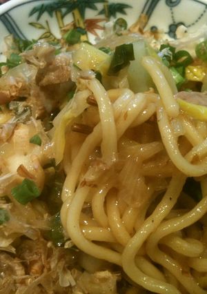 ちゃんぽん麺でレンコン焼きそば-レシピのメイン写真