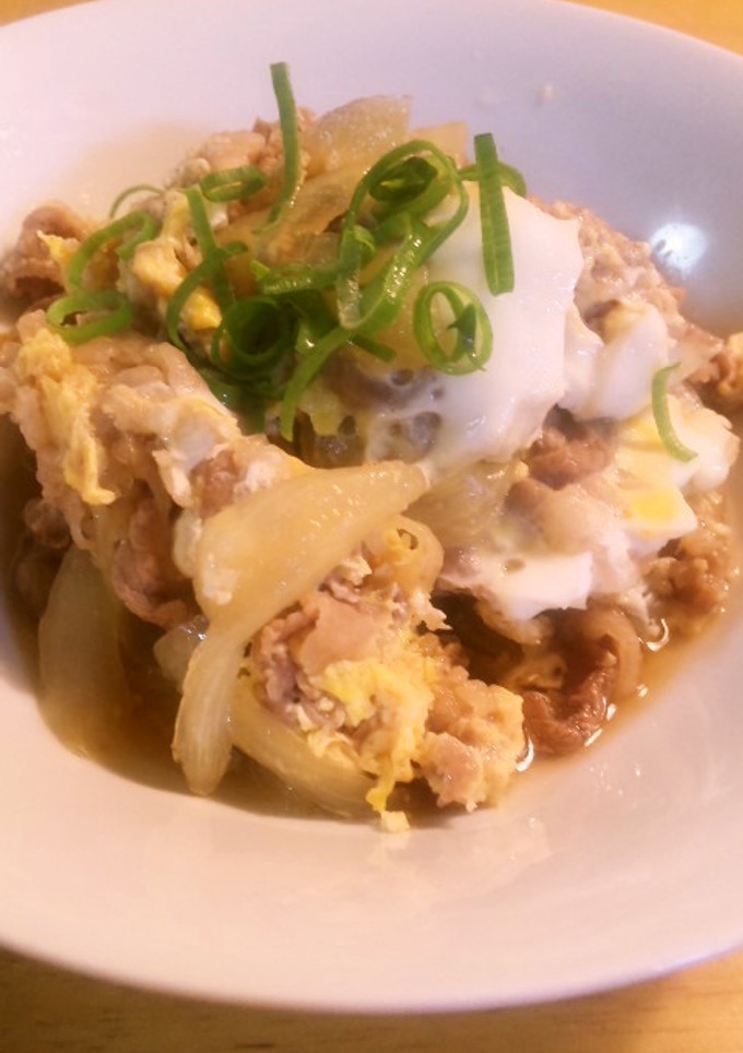 牛肉と新玉ねぎ♡卵とじ-レシピのメイン写真