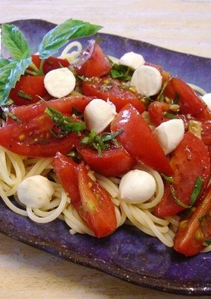 真っ赤なトマトの冷製パスタ-レシピのメイン写真