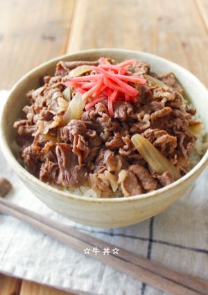 ☆牛丼☆-レシピのメイン写真
