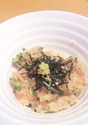 ネギトロ丼－安いマグロでもＯＫ！-レシピのメイン写真