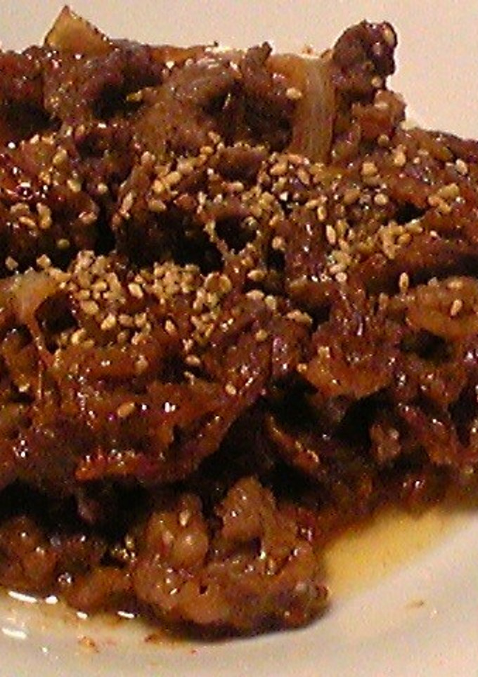 御飯が進む！簡単プルコギ風肉炒め-レシピのメイン写真