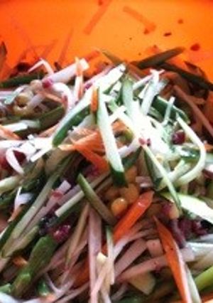 彩り野菜の梅肉和えサラダ☆-レシピのメイン写真