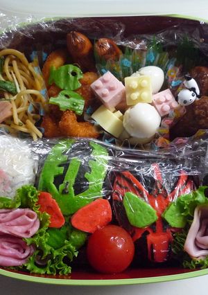 キャラ弁「仮面ライダーオーズ」-レシピのメイン写真