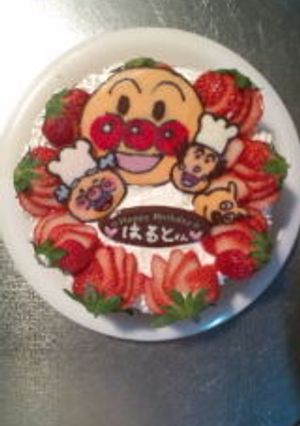 ｱﾝﾊﾟﾝﾏﾝ☆ｷｬﾗﾃﾞｺｹｰｷ-レシピのメイン写真
