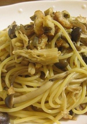 穴子とキノコの柚子胡椒パスタ-レシピのメイン写真