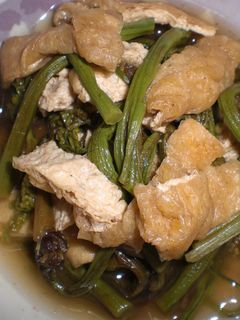 わらびと油揚げの煮物-レシピのメイン写真