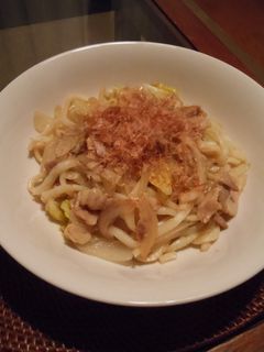 豚バラ焼きうどん-レシピのメイン写真