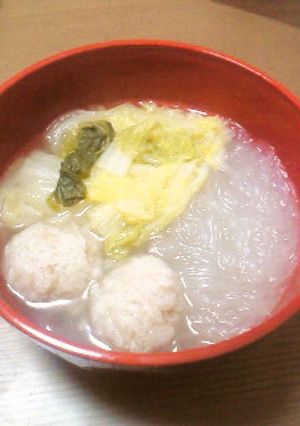 生姜で温まる★白菜とろ~り春雨のスープ-レシピのメイン写真