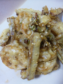 ウマーッ!ごぼうとレンコンの香味揚げ-レシピのメイン写真