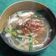 大根と帆立と椎茸の中華風スープ