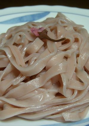 シコシコつるん❀桜風味の手打ちうどん-レシピのメイン写真