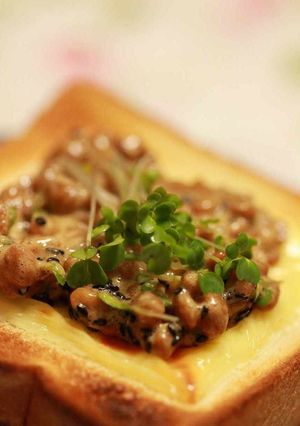 健康レシピ☆納豆酢チーズトースト-レシピのメイン写真
