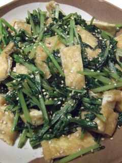 大根葉と油揚げの炒め物-レシピのメイン写真