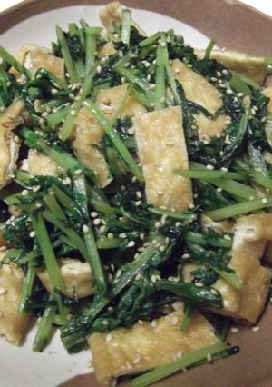 大根葉と油揚げの炒め物-レシピのメイン写真