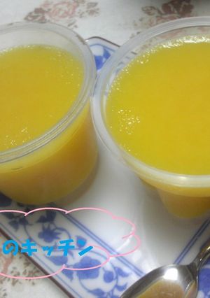 レンジで簡単！オレンジゼリー-レシピのメイン写真