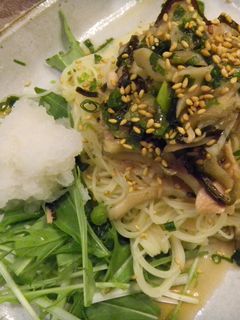 舞茸&ツナ和風冷製パスタ 大根おろし添え-レシピのメイン写真