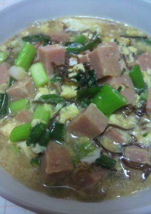 スパムともずく丼-レシピのメイン写真