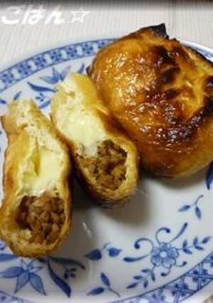 肉みそとチーズの茶巾-レシピのメイン写真