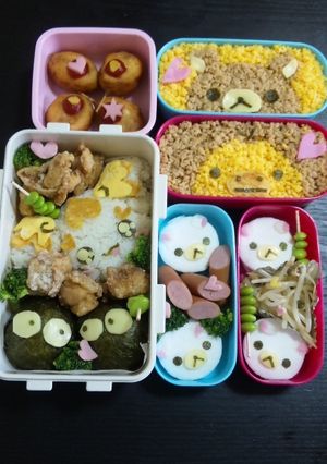 キャラ弁☆ポプリ・リラックマ等-レシピのメイン写真