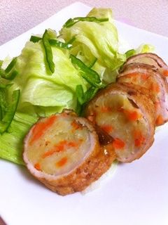 豚肉巻きマッシュポテトの照り焼き-レシピのメイン写真