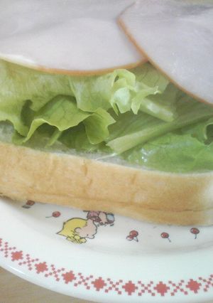 食パンにのせて折るだけ簡単サンド-レシピのメイン写真