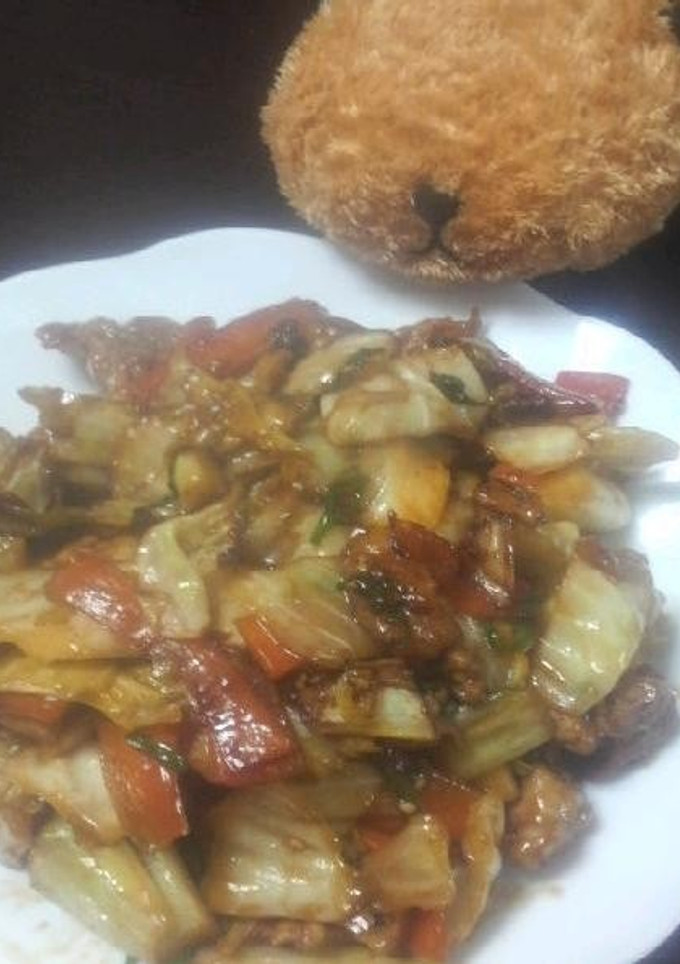 豚肉とキャベツのみそマヨ炒め。-レシピのメイン写真