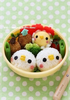 簡単キャラ弁☆小鳥さん・ひよこちゃん♪-レシピのメイン写真