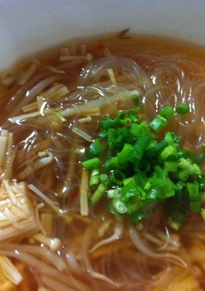 我が家のピリ辛酸辣湯風スープ-レシピのメイン写真