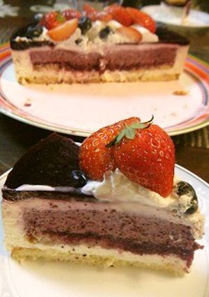 赤ワイン風味のブルーベリーチーズケーキ-レシピのメイン写真