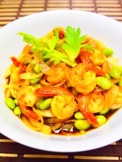 エスニック風?エビと枝豆の変わり南蛮漬け-レシピのメイン写真