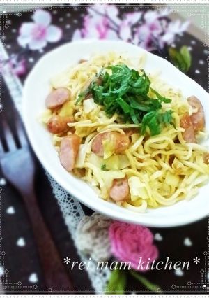 ✿青ジソで♡春キャベツの梅マヨ焼きそば✿-レシピのメイン写真