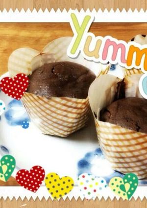 混ぜるだけ♪簡単フォンダンショコラ-レシピのメイン写真
