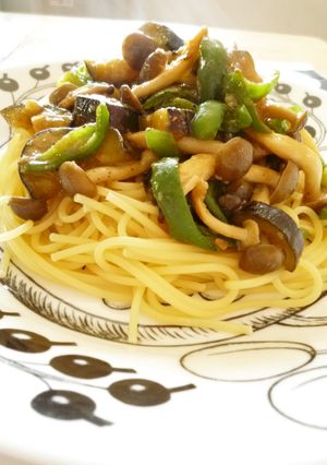 ナスの和風味噌スパゲッティ-レシピのメイン写真
