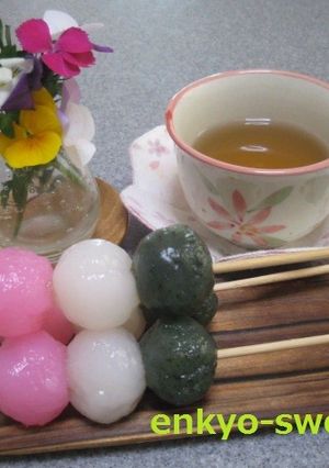 お花見に~☆3色団子-レシピのメイン写真