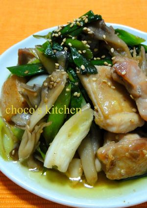 塩ダレ☆鶏肉とネギ･舞茸ささっと炒め☆-レシピのメイン写真
