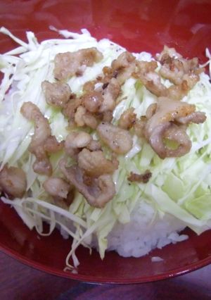 鶏皮丼-レシピのメイン写真