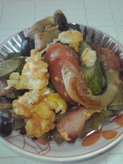 肉と野菜ときのこの卵とじ-レシピのメイン写真