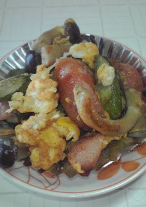 肉と野菜ときのこの卵とじ-レシピのメイン写真