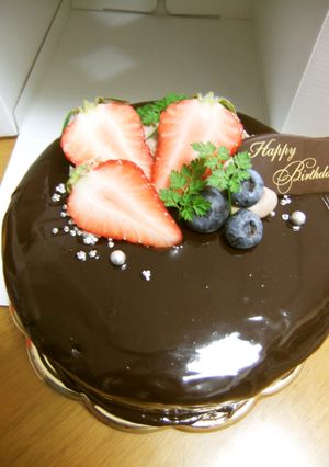 チョコレートケーキ✿ココアグラサージュ-レシピのメイン写真