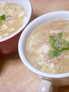 豆腐とたまごの中華スープ-レシピのメイン写真