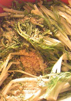 水菜の塩ニンニクナムル-レシピのメイン写真
