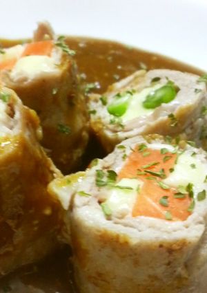 チーズの肉巻き カレーソース合え-レシピのメイン写真