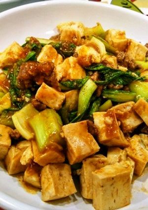 麻婆豆腐風～豆腐と青梗菜の中華炒め-レシピのメイン写真